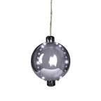 Celebrations - 23-12003A - LED Silver Snow Fall Ornament 4 In. Hanging Decor
