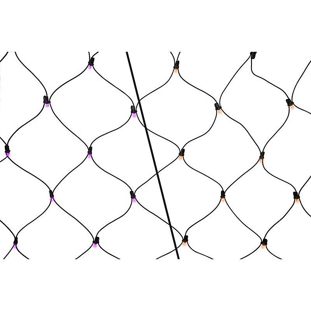 Celebrations - 11-11007A - Orange/Purple 100 CT LED Net Lights