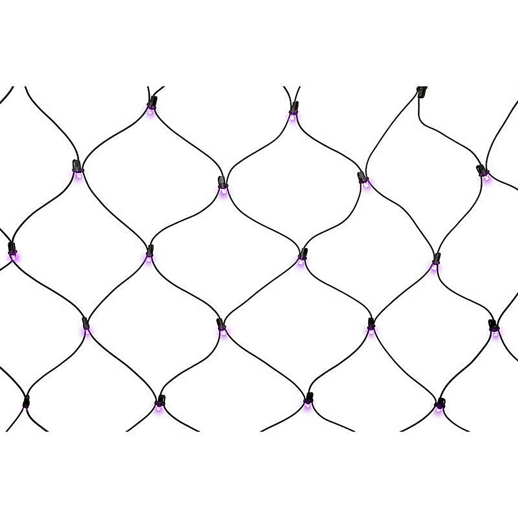 Celebrations - 11-11007A - Orange/Purple 100 CT LED Net Lights