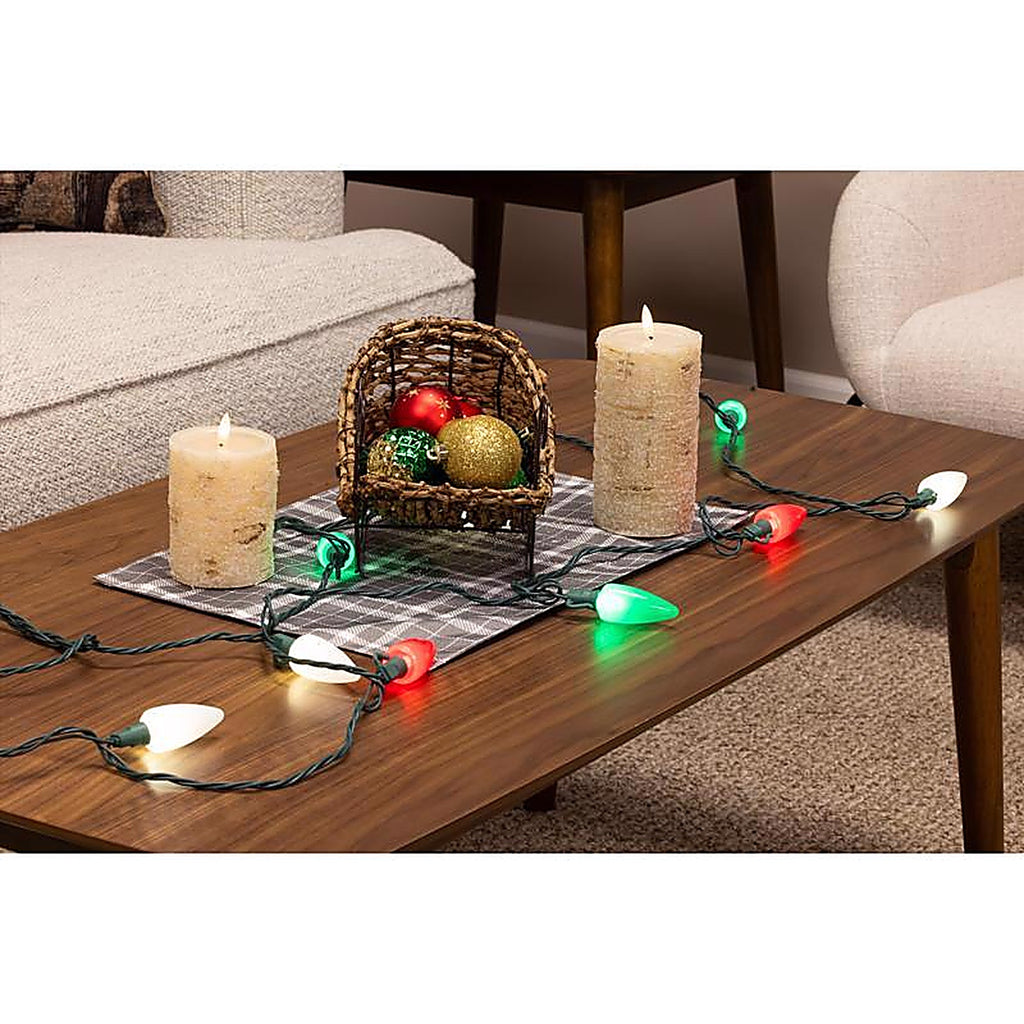 Celebrations - 11-06025A - Classic LED C9 Multicolored 25 CT String Christmas Lights 16 Ft.