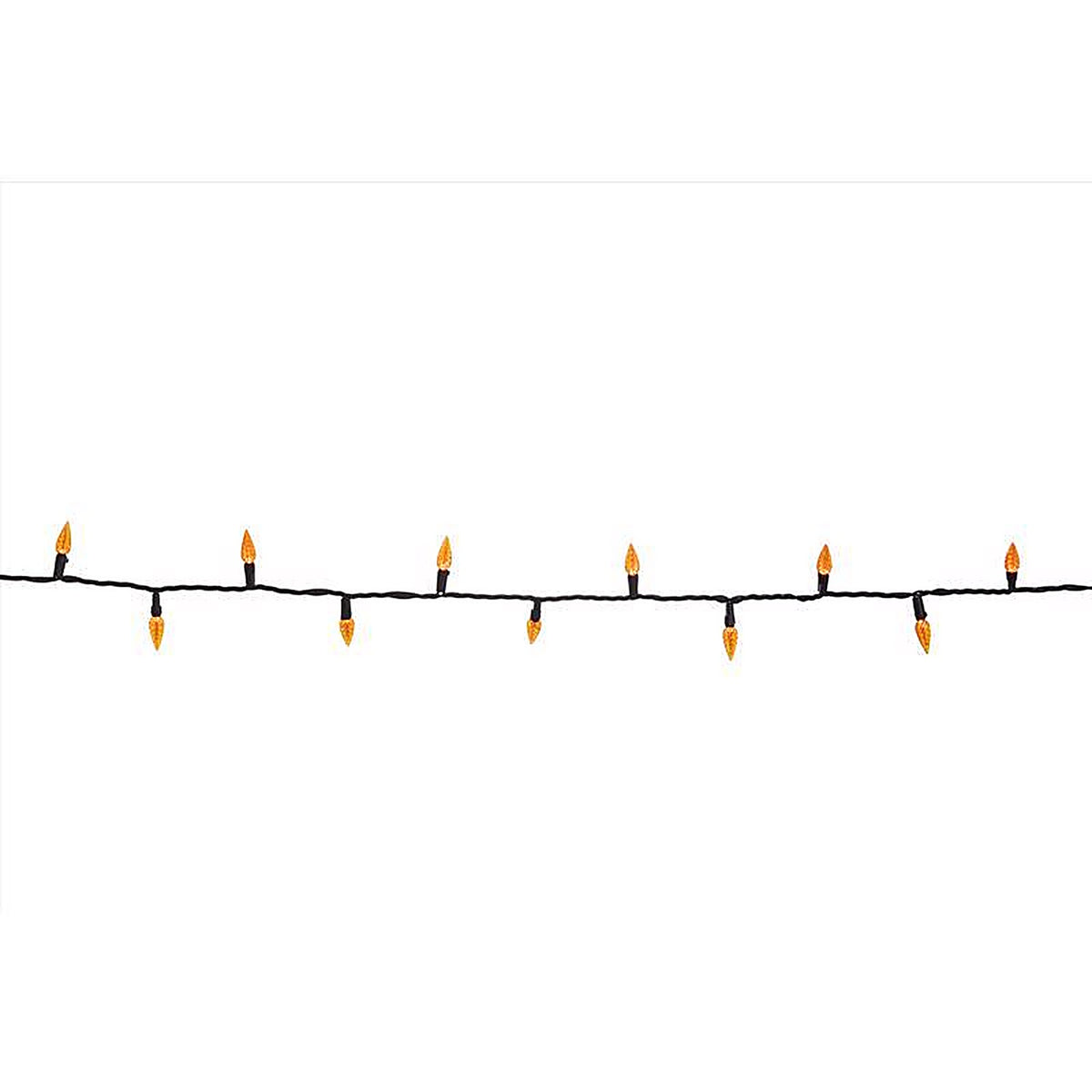 Celebrations - 11-04025A - Orange 100 CT LED Anti Flicker String Lights