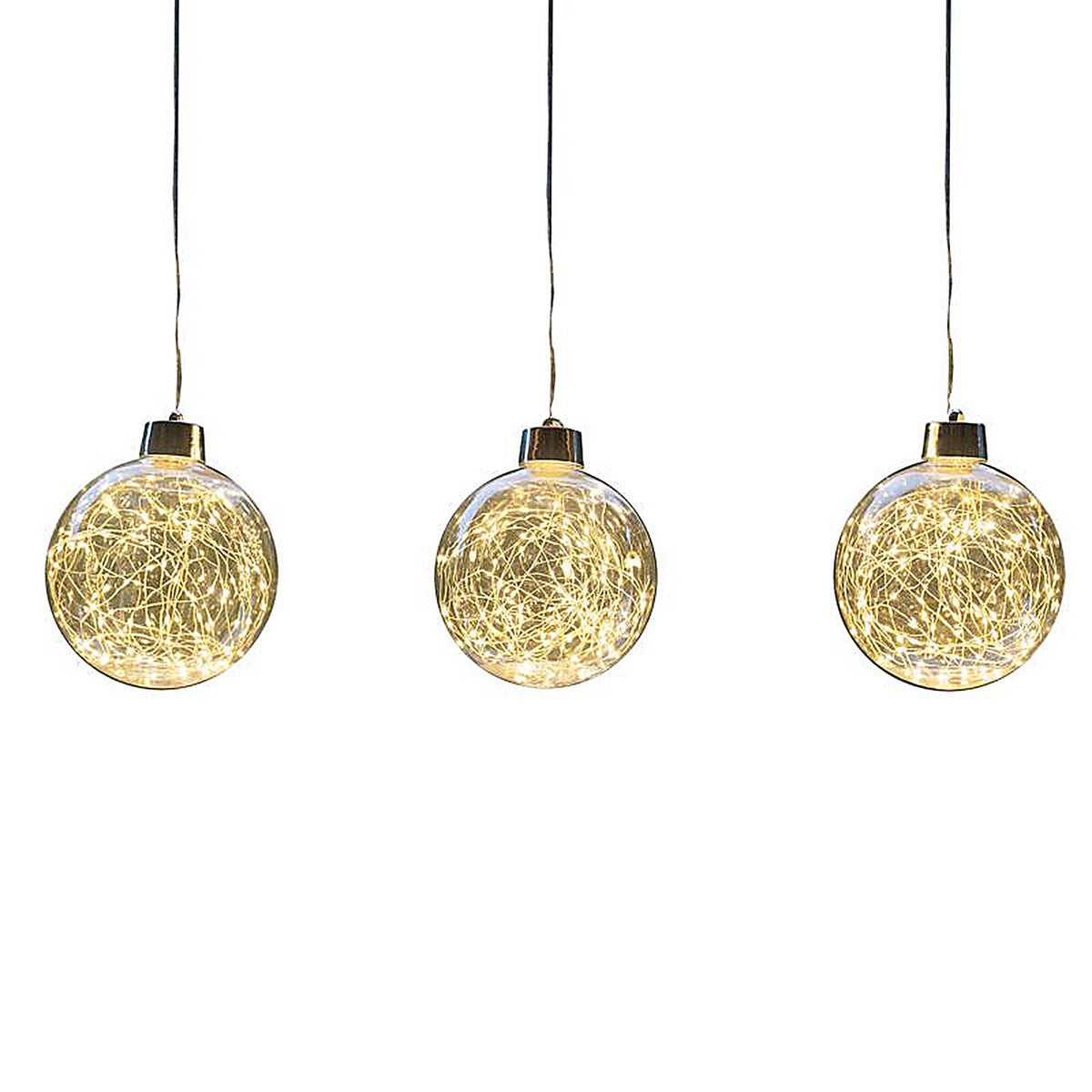 Celebrations - 23-14000A - LED Warm White Globe Ornament 6 In. Hanging Decor
