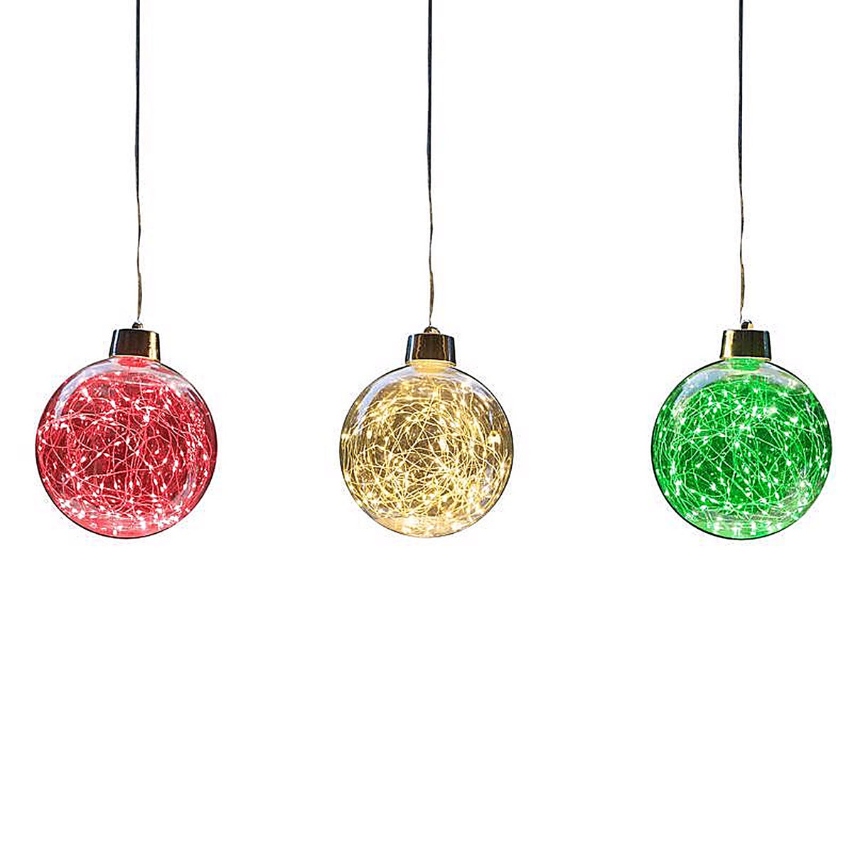 Celebrations - 23-14001A - LED Rgww Globe Ornament 6 In. Hanging Decor