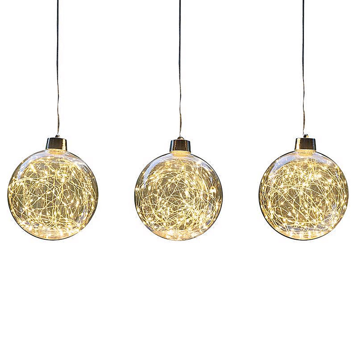 Celebrations - 23-14002A - LED Warm White Globe Ornament 8 In. Hanging Decor