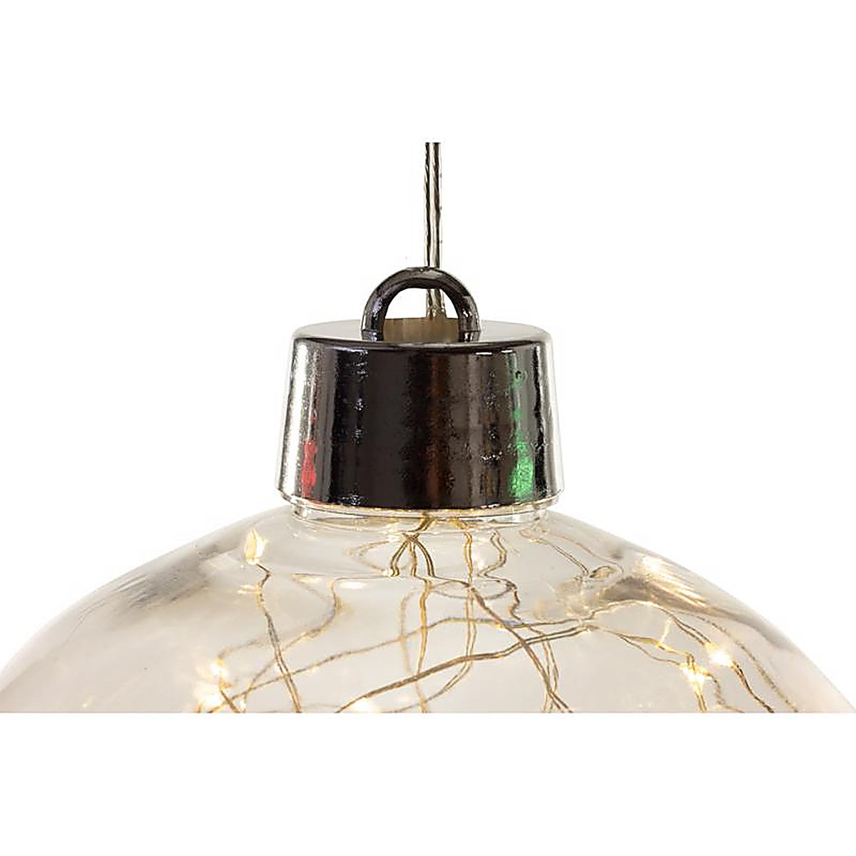 Celebrations - 23-14003A - LED Rgww Globe Ornament 8 In. Hanging Decor