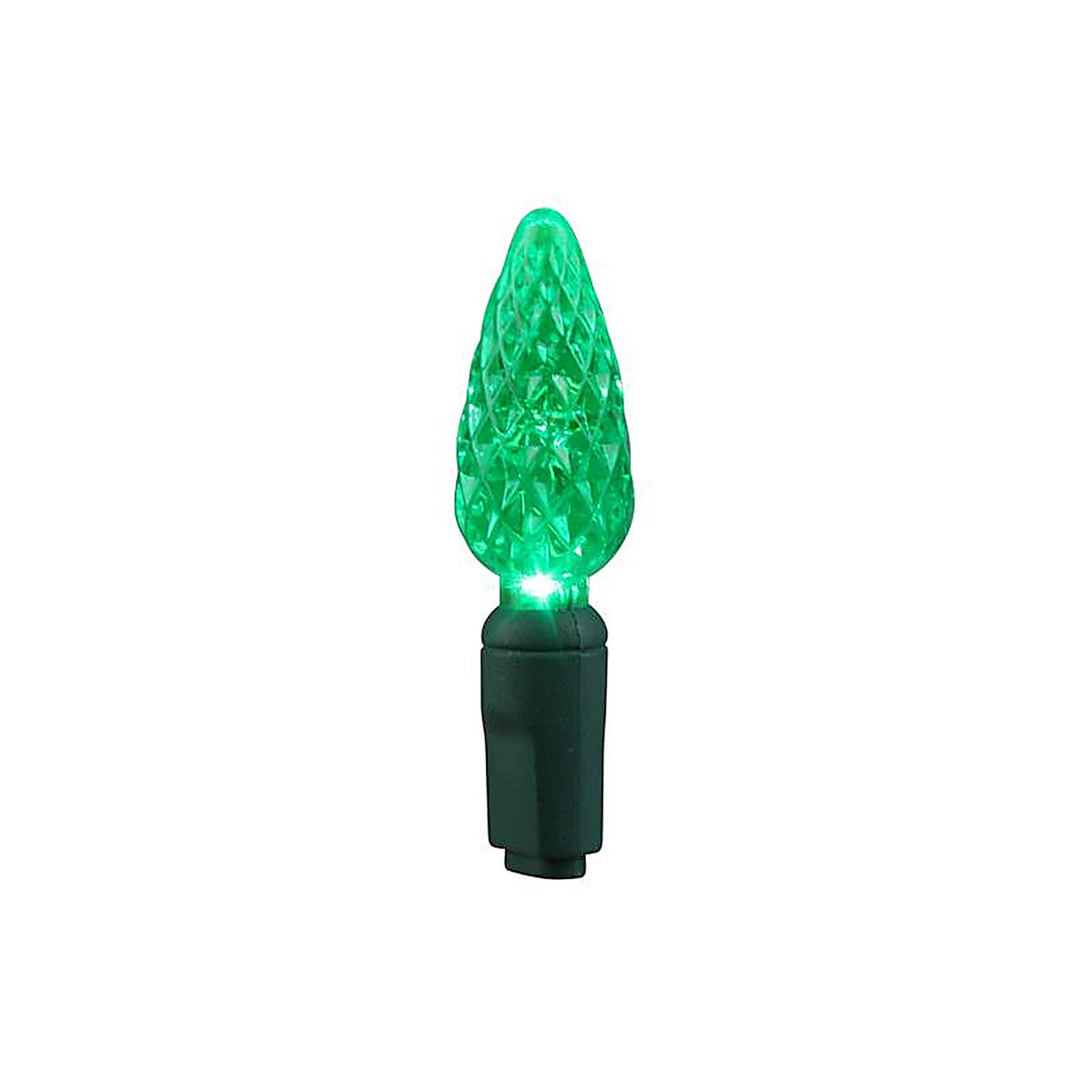 Celebrations - 04-07004A - LED C6 Green String Christmas Light Bulbs