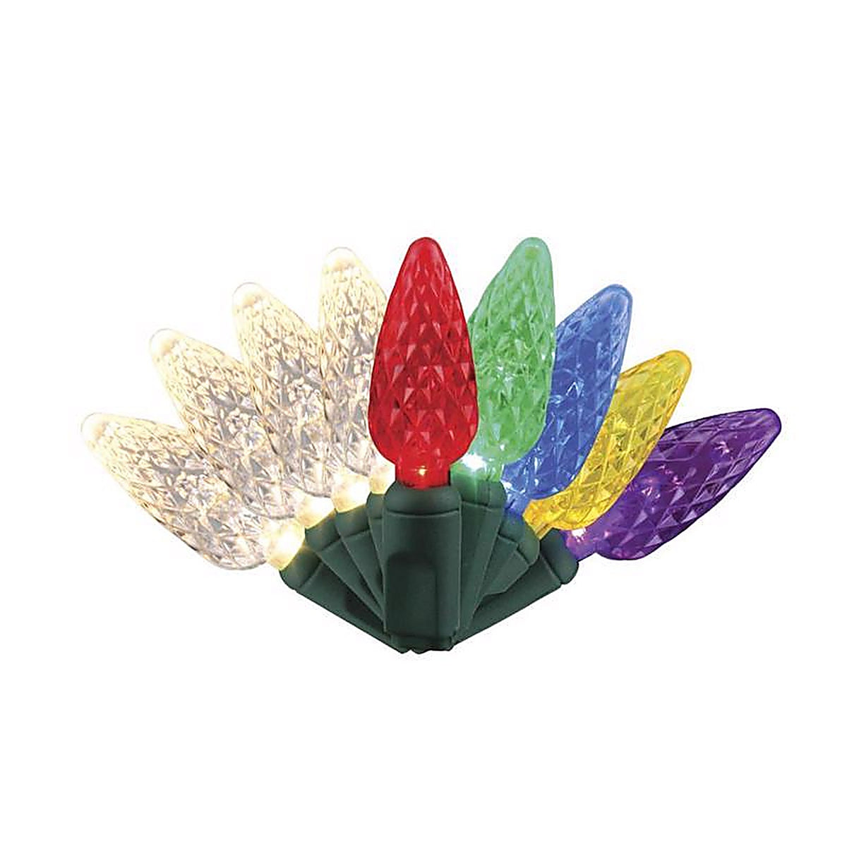 Celebrations - 04-07010A - LED Multicolored/Warm White 50 CT String Christmas Light Bulbs