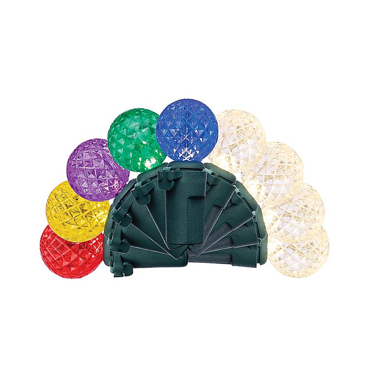 Celebrations - 11-14067A - LED G12 Multicolored/Warm White String Christmas Light Bulbs