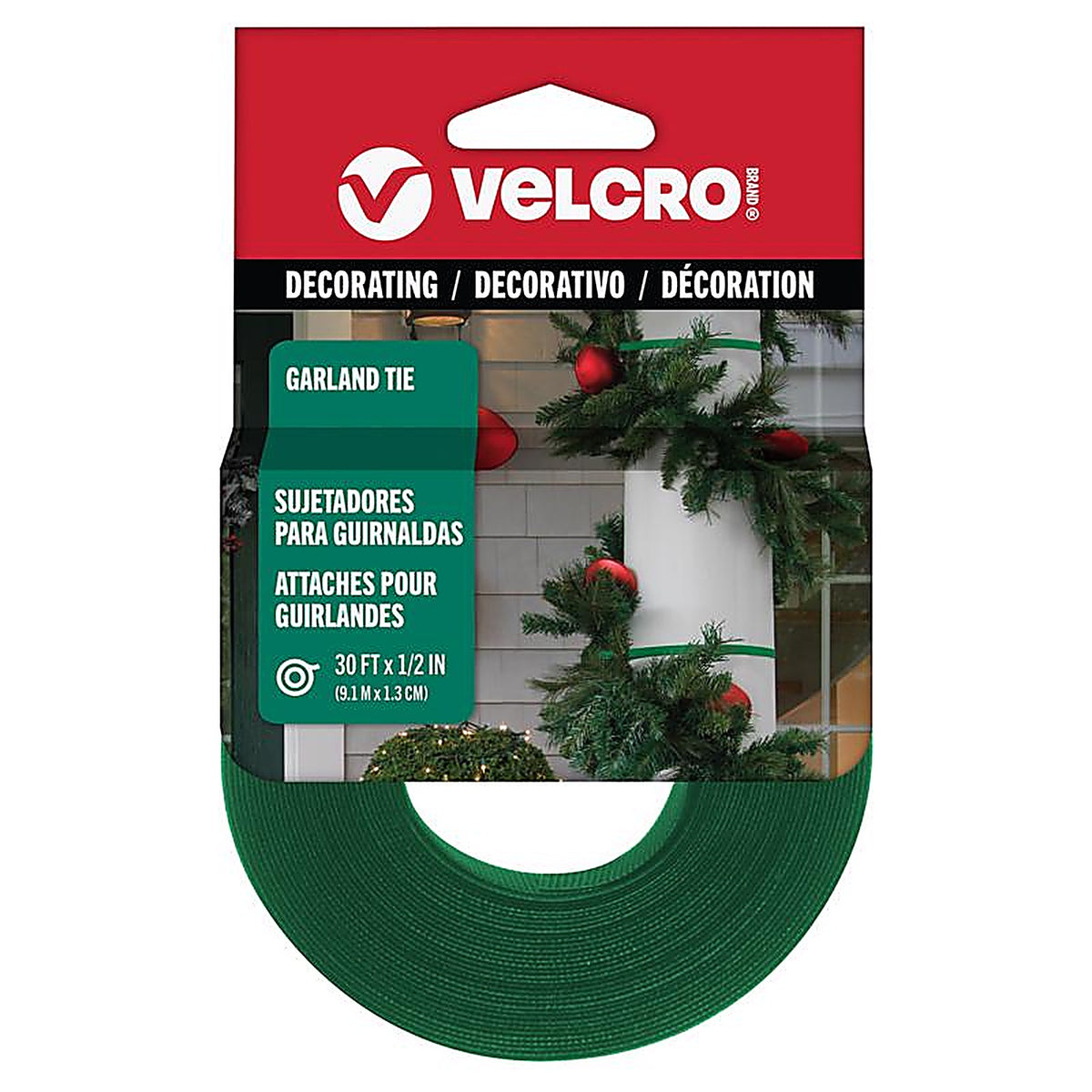 Velcro Brand - VEL-30884-AMS - 30 Ft. .5 In. Garland Reusable Ties 1 Pack