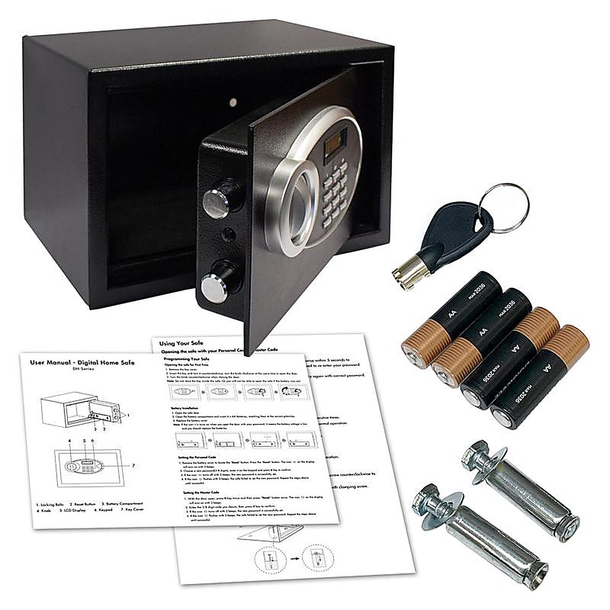 Lucky Line - 65401 - Digital Lock Black Electronic Safe
