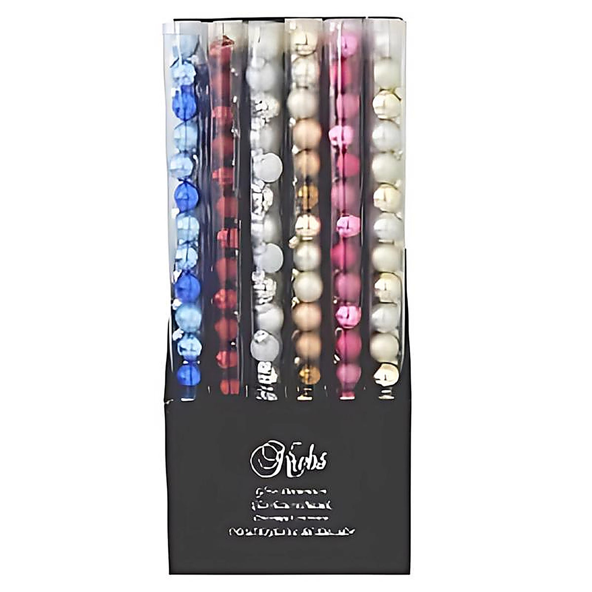 Christmas By Krebs - CBK80777 - Krebs Assorted Fashion Mini Tube Ball Ornaments