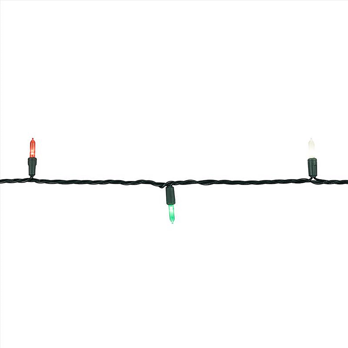 Celebrations - 11-09029A - Platinum LED T5 Red/Green/Pure White 50 CT String Christmas Lights