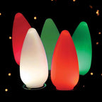 Celebrations - 04-09005A - LED C9/5mm Multicolored 4 CT Christmas Light Bulbs