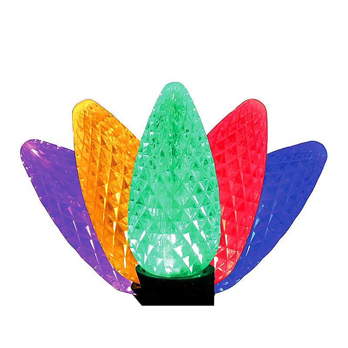 Celebrations - 04-09007A - LED C9/5mm Multicolored String Christmas Light Bulbs