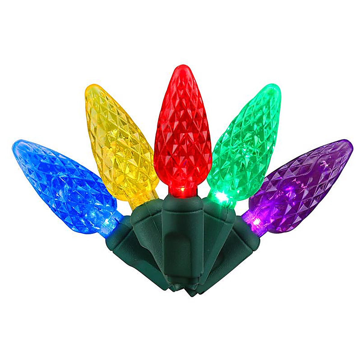 Celebrations - 04-07001A - LED C6 Multicolored Replacement Christmas Light Bulbs