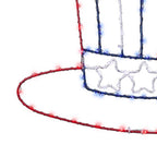 Celebrations - 14-03035A - Patriotic Silhouette Window Decor Metal 1 Pack