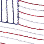 Celebrations - 14-03034A - Patriotic Flag Silhouette Window Decor Metal 1 Pack