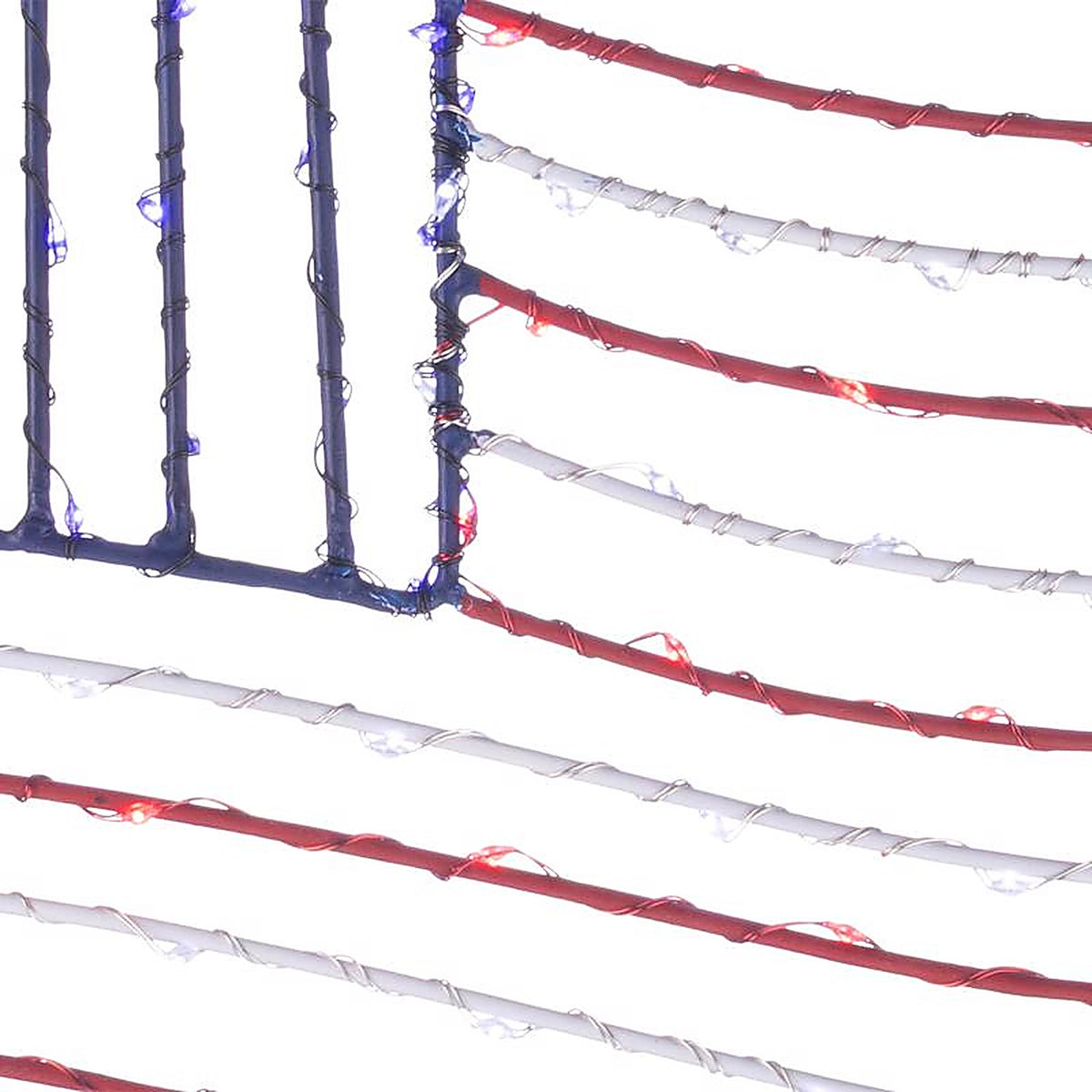 Celebrations - 14-03034A - Patriotic Flag Silhouette Window Decor Metal 1 Pack