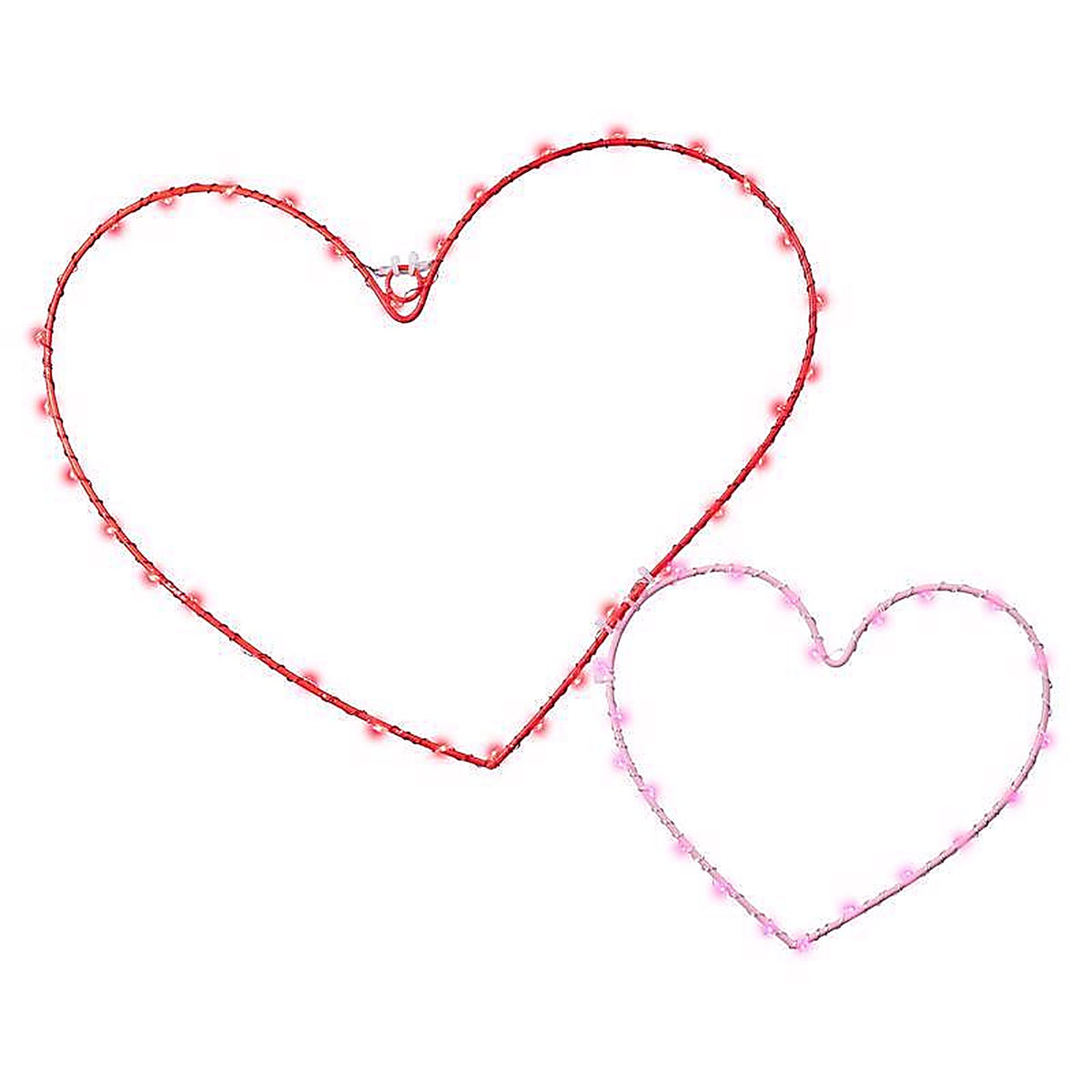 Celebrations - 14-03026A - Double Heart Silhouette Window Decor Metal 1 Pack