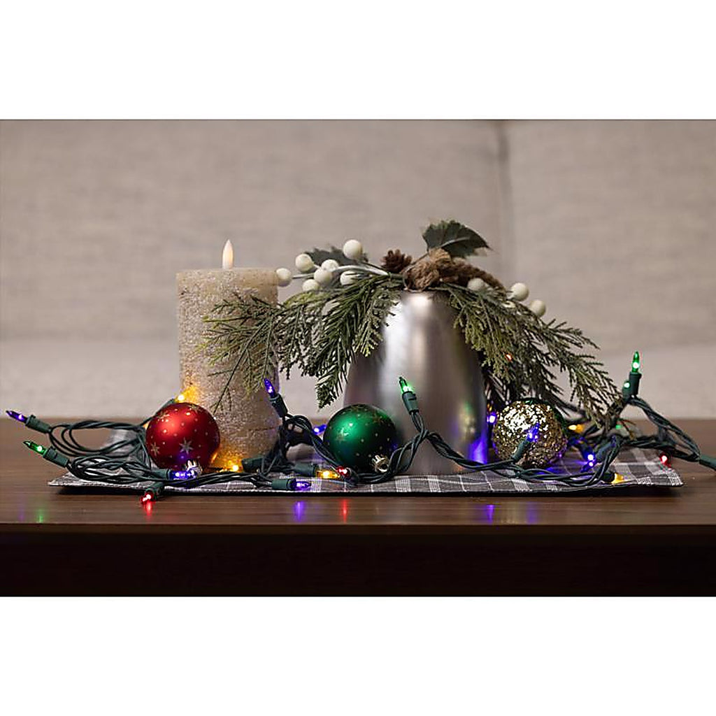 Celebrations - 11-09032A - LED T5 Multicolored 105 CT String Christmas Lights 26 Ft.