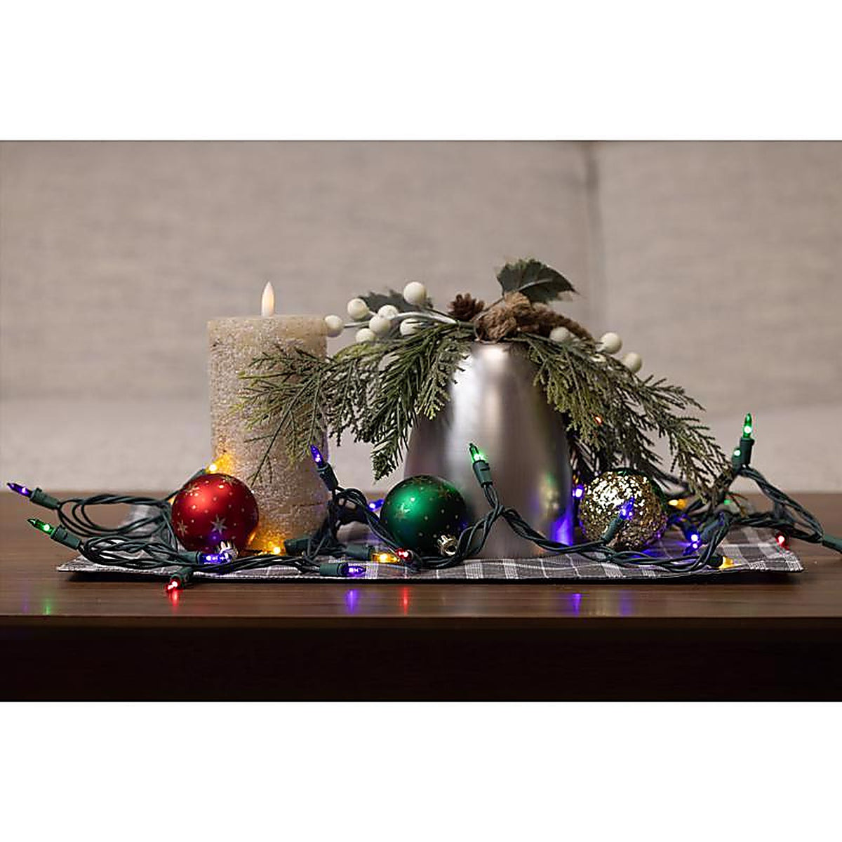 Celebrations - 11-09032A - LED T5 Multicolored 105 CT String Christmas Lights 26 Ft.