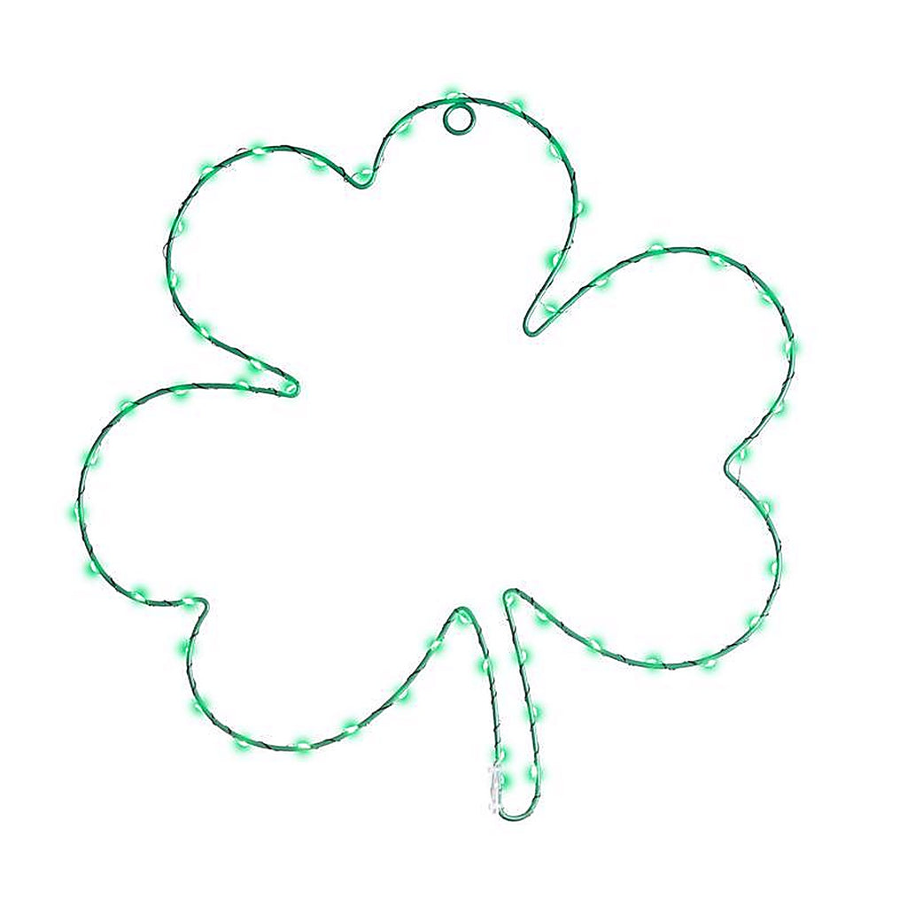 Celebrations - 14-03030A - Shamrock Silhouette Window Decor Metal 1 Pack