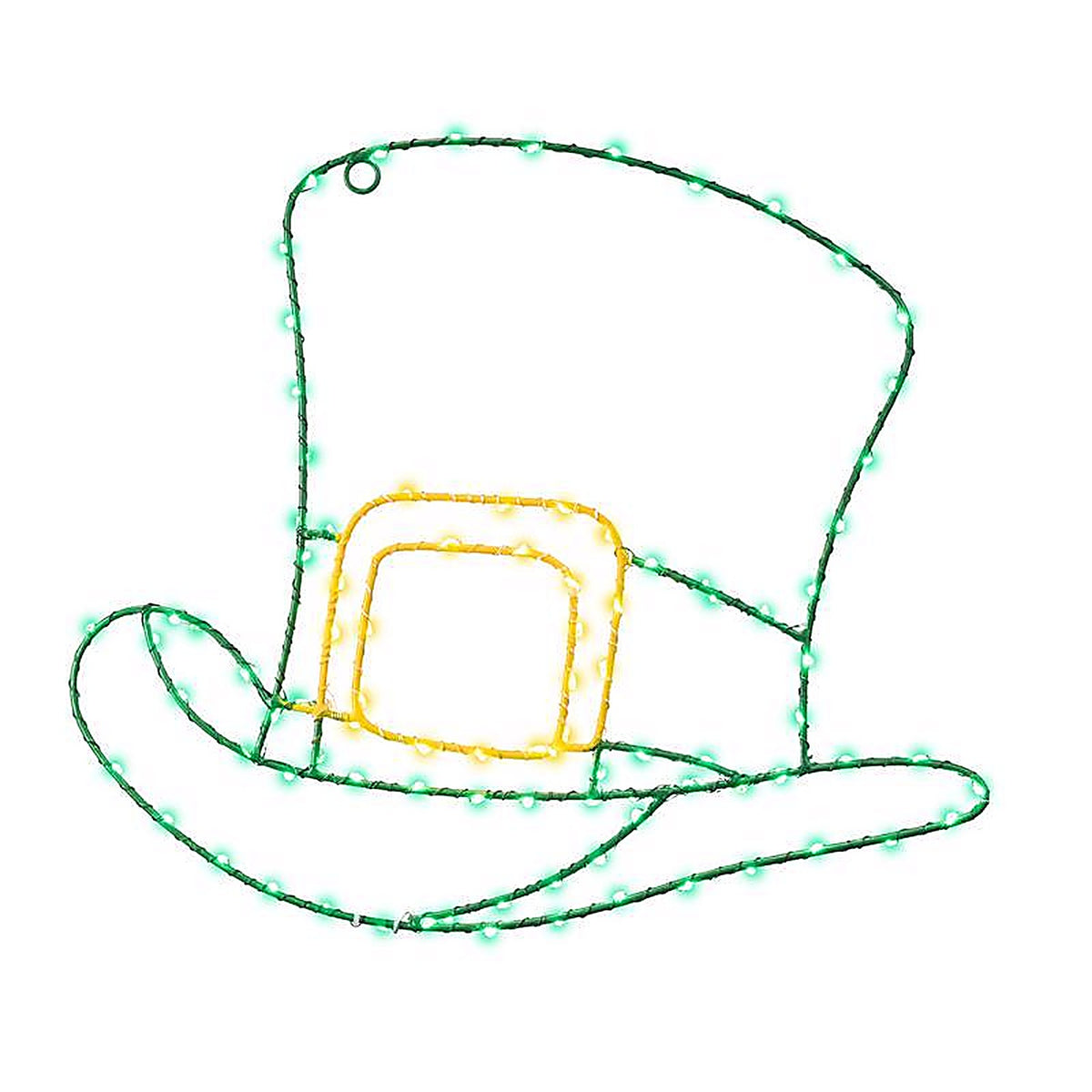 Celebrations - 14-03029A - Shamrock Hat Silhouette Window Decor Metal 1 Pack