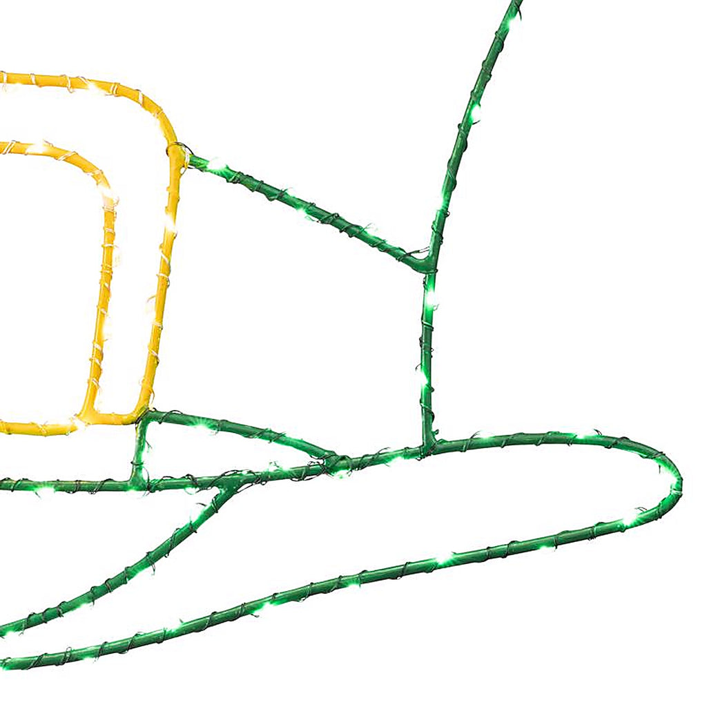 Celebrations - 14-03029A - Shamrock Hat Silhouette Window Decor Metal 1 Pack