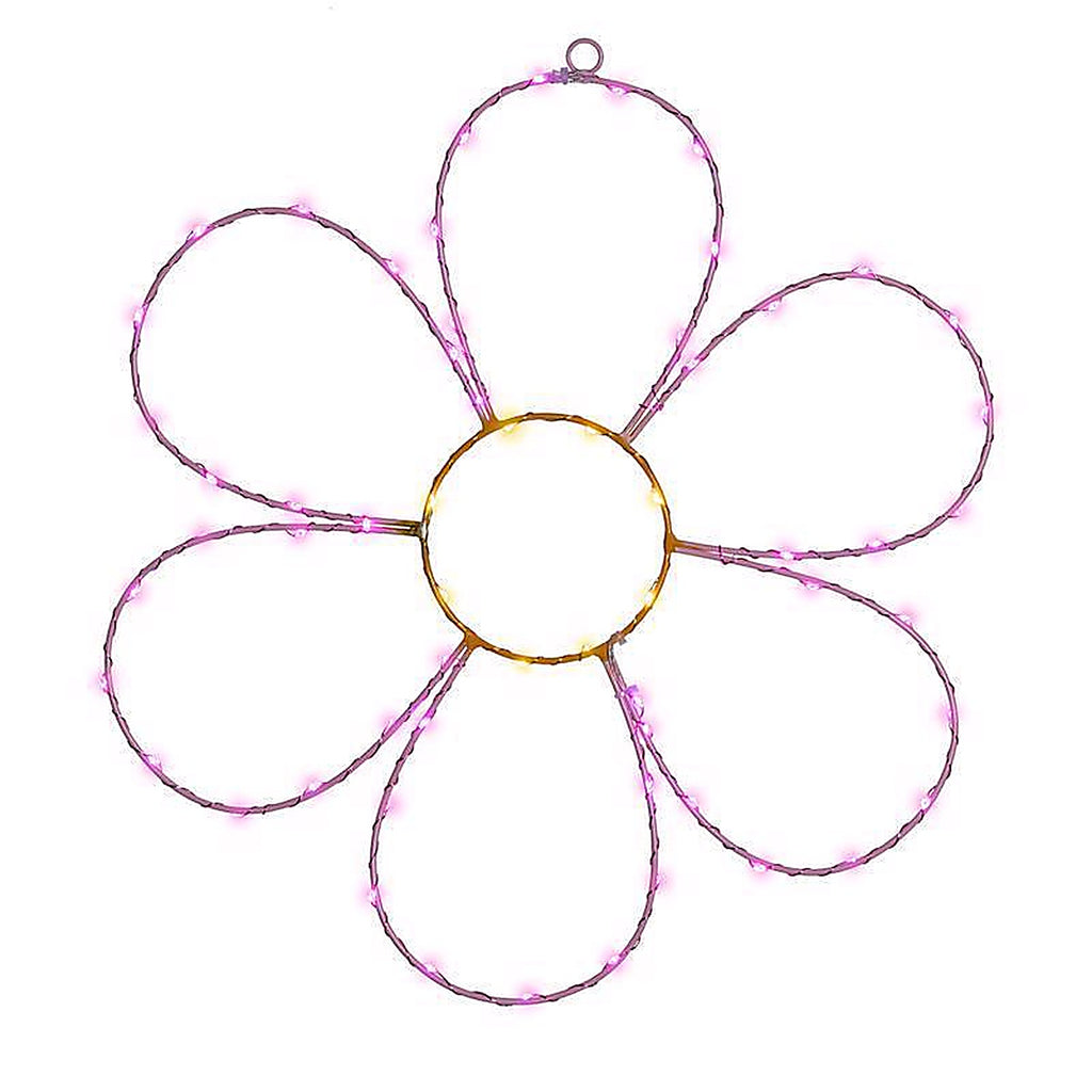 Celebrations - 14-03032A - Daisy Flower Silhouette Window Decor Metal 1 Pack