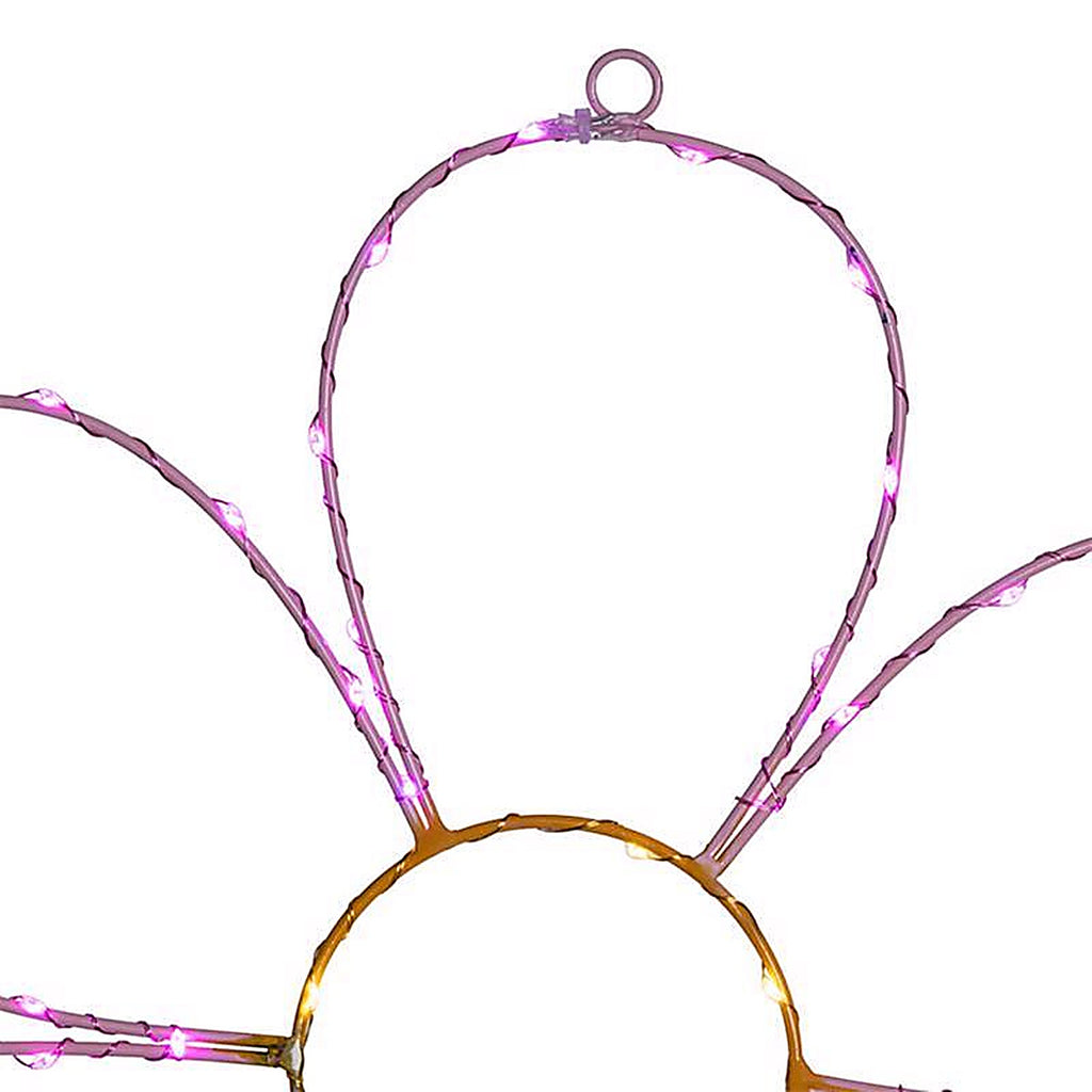 Celebrations - 14-03032A - Daisy Flower Silhouette Window Decor Metal 1 Pack