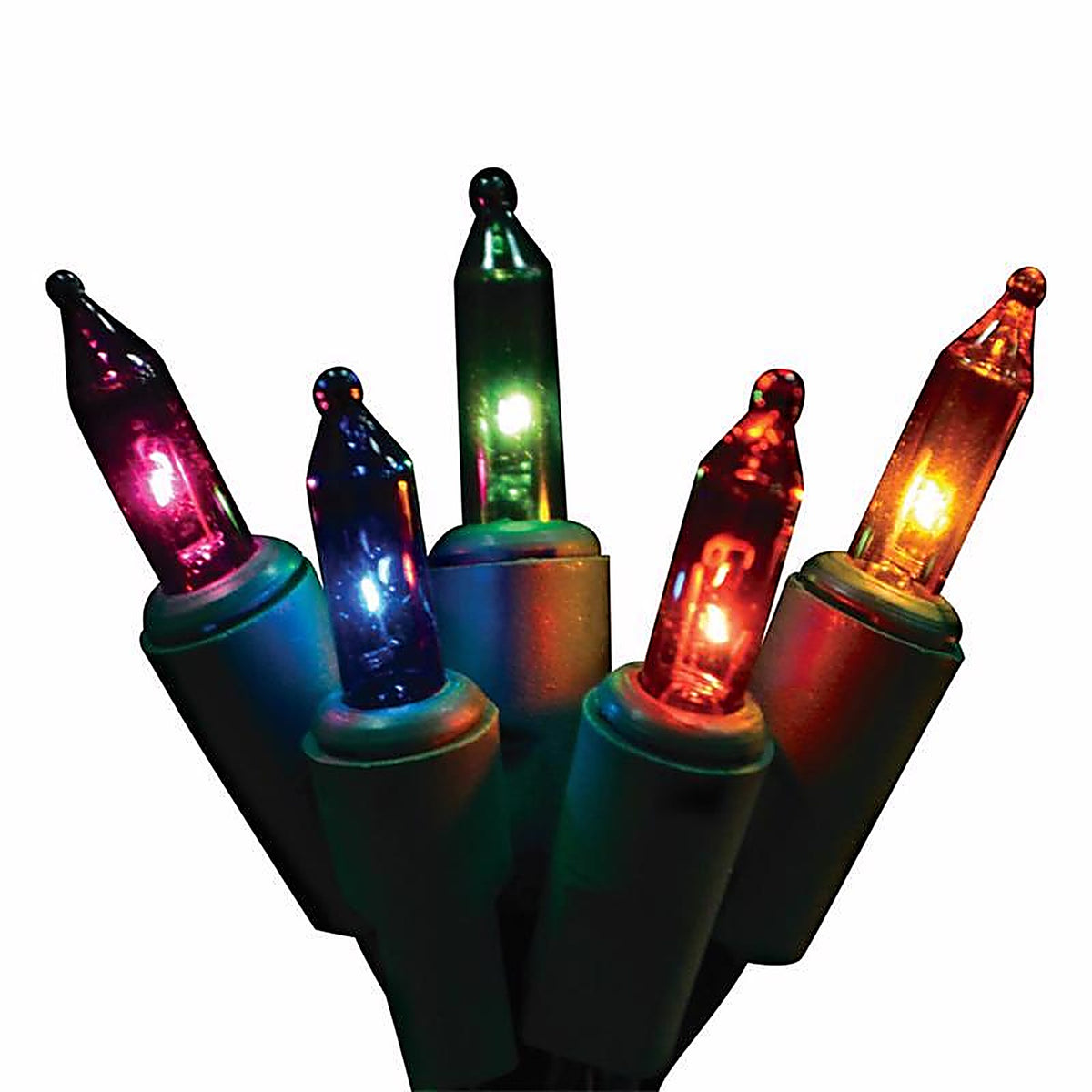 Celebrations - 04-05037A - Incandescent T5 Multicolored 5 CT Replacement Christmas Light Bulbs