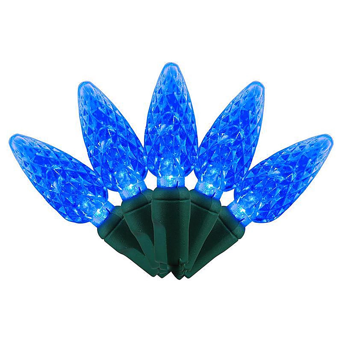 Celebrations - 04-07003A - LED C6 Blue String Christmas Light Bulbs