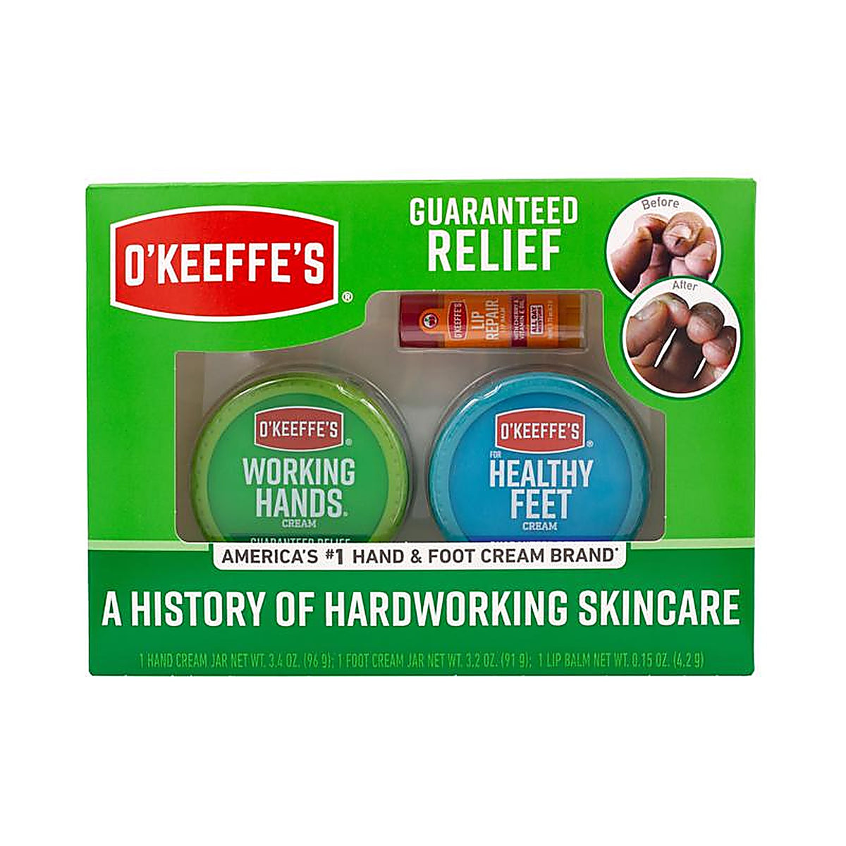 Okeeffes - 114414 - Unscented Scent Gift Collection 1 Box 3 Pack