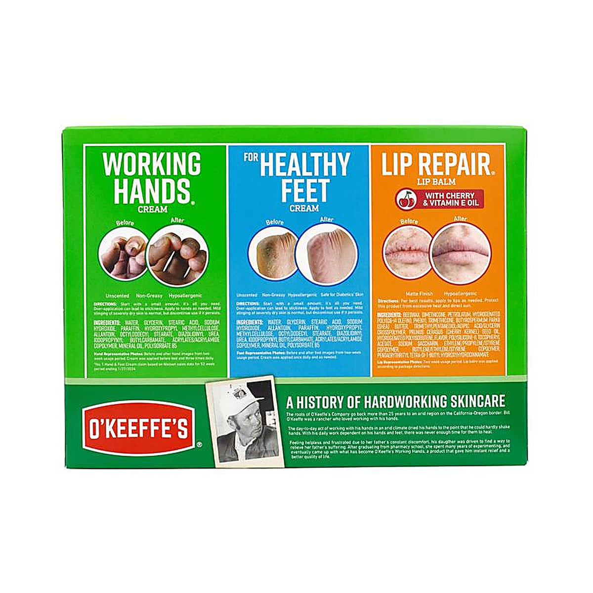 Okeeffes - 114414 - Unscented Scent Gift Collection 1 Box 3 Pack