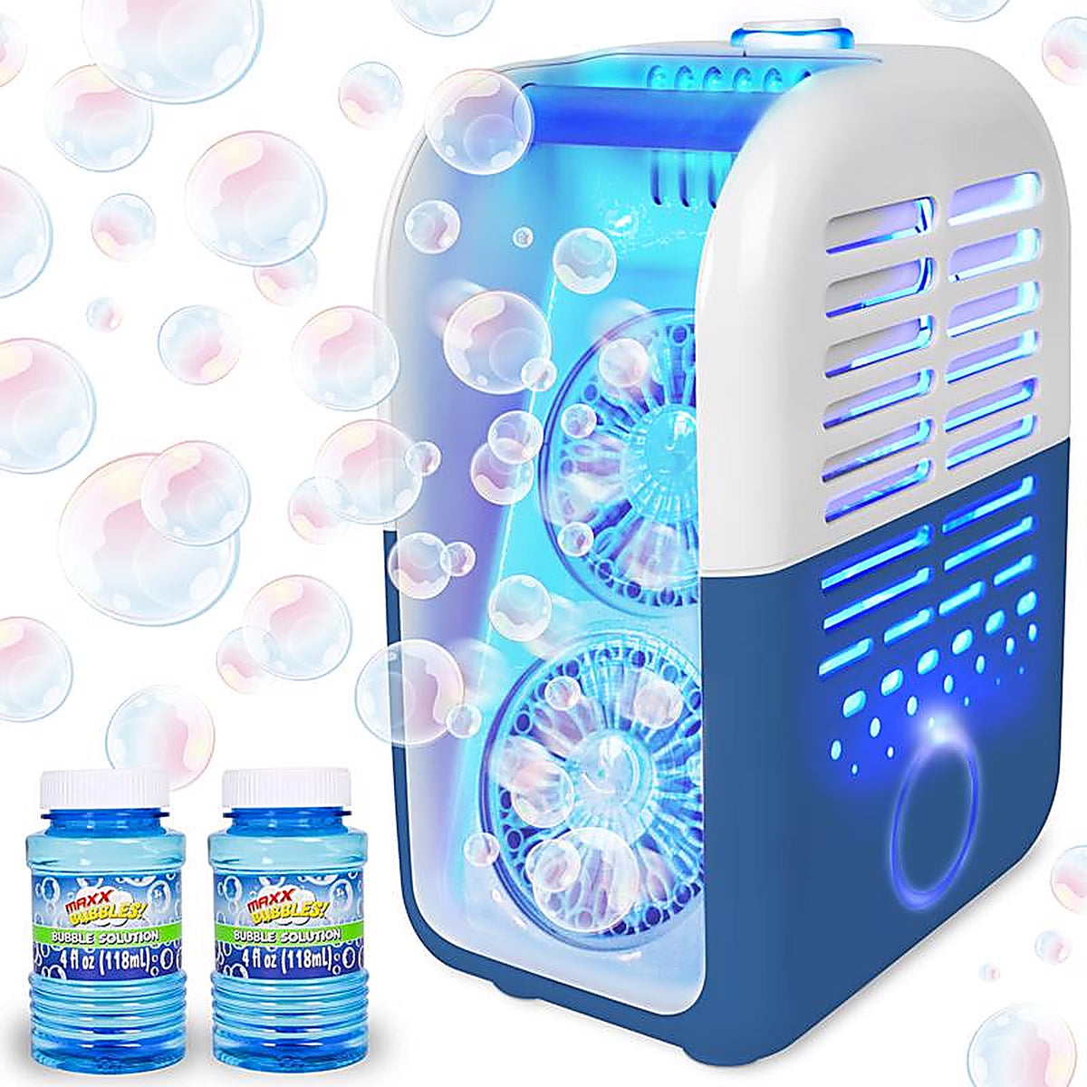 Maxx Bubbles - 470447 - Bubbles for the Ages Light Up Bubble Party Blue/White
