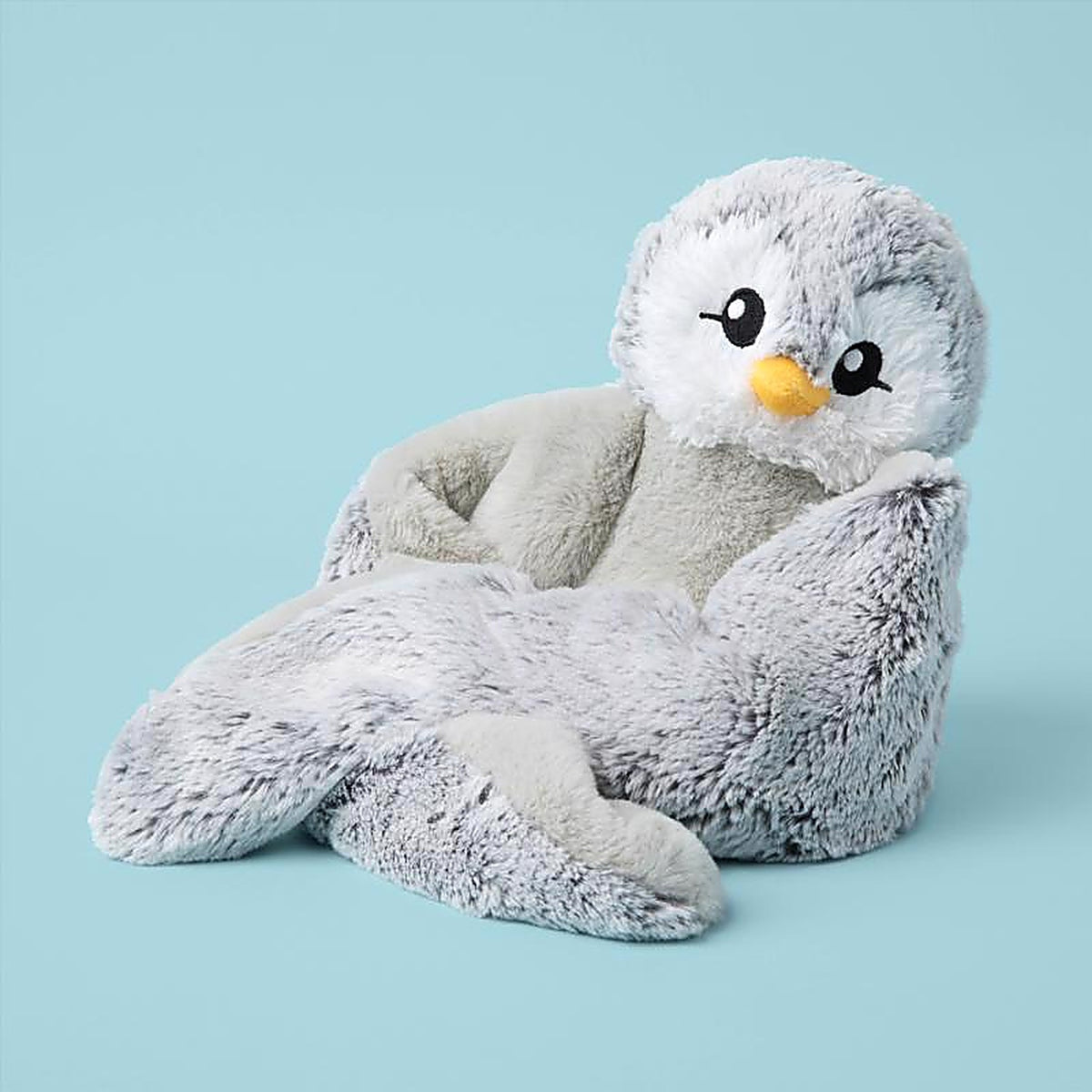 Hugimals World - HUG039PG - Hugarounds Pax the Penguin Weighted Neck and Shoulder Wrap Gray