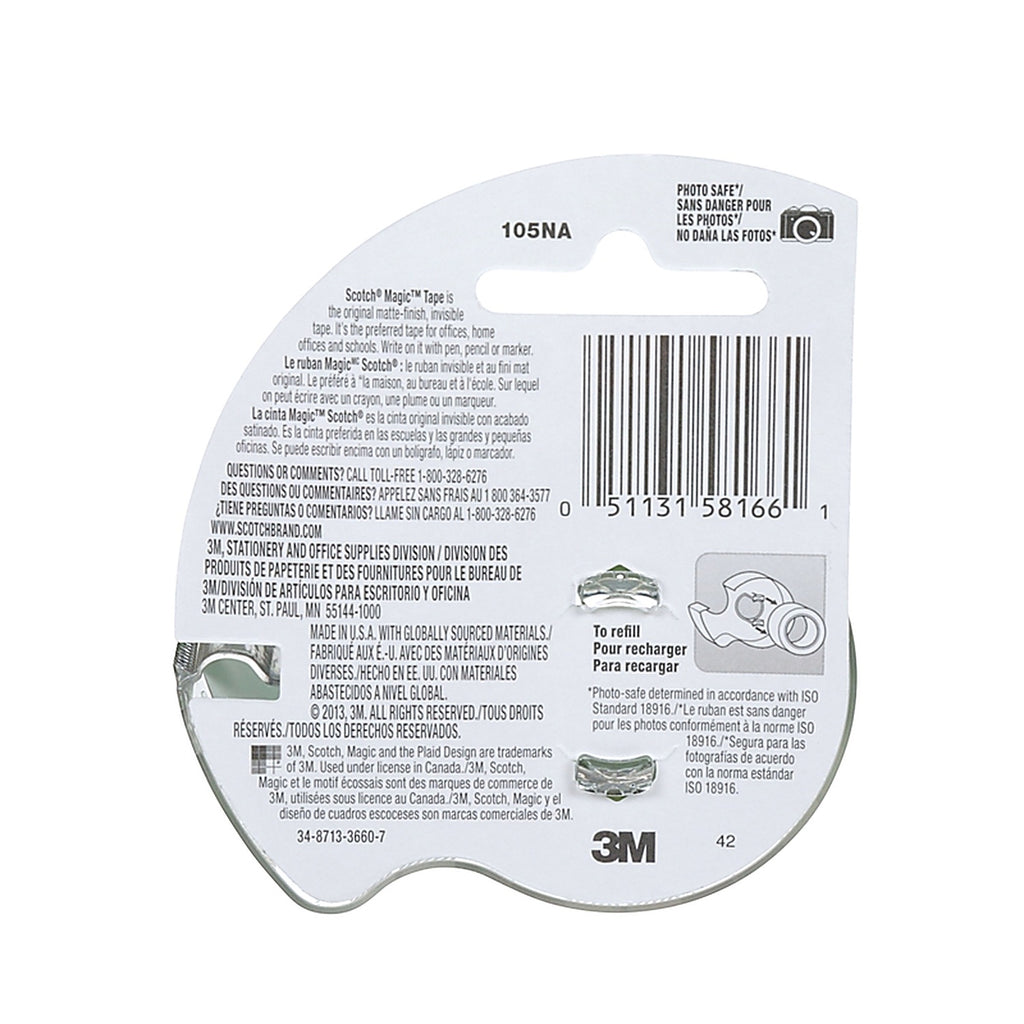 3M 105 Scotch Magic Tape Clear