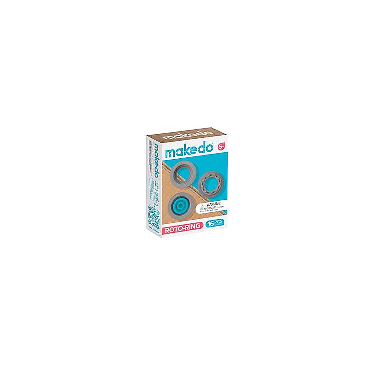 Makedo - MM001 - Roto Ring Construction Playset Blue/Grey 16 Piece