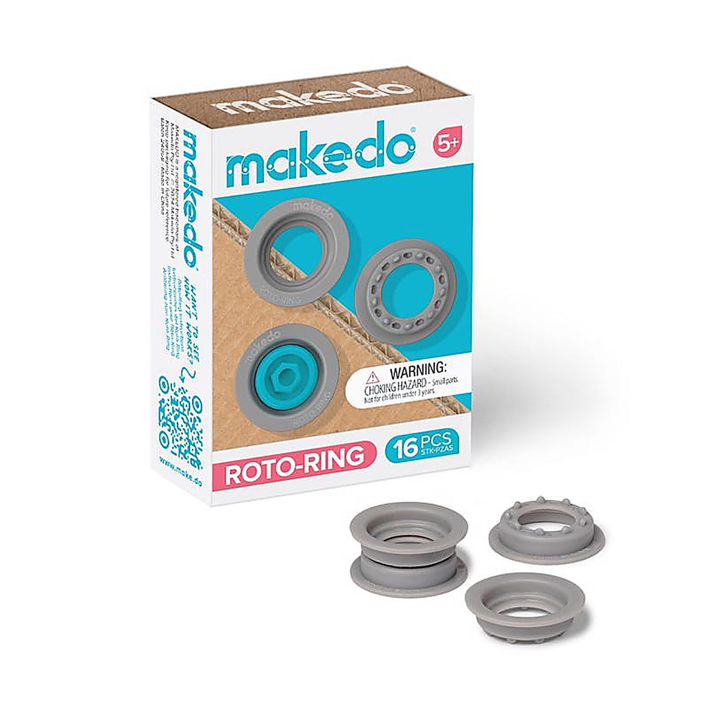 Makedo - MM001 - Roto Ring Construction Playset Blue/Grey 16 Piece
