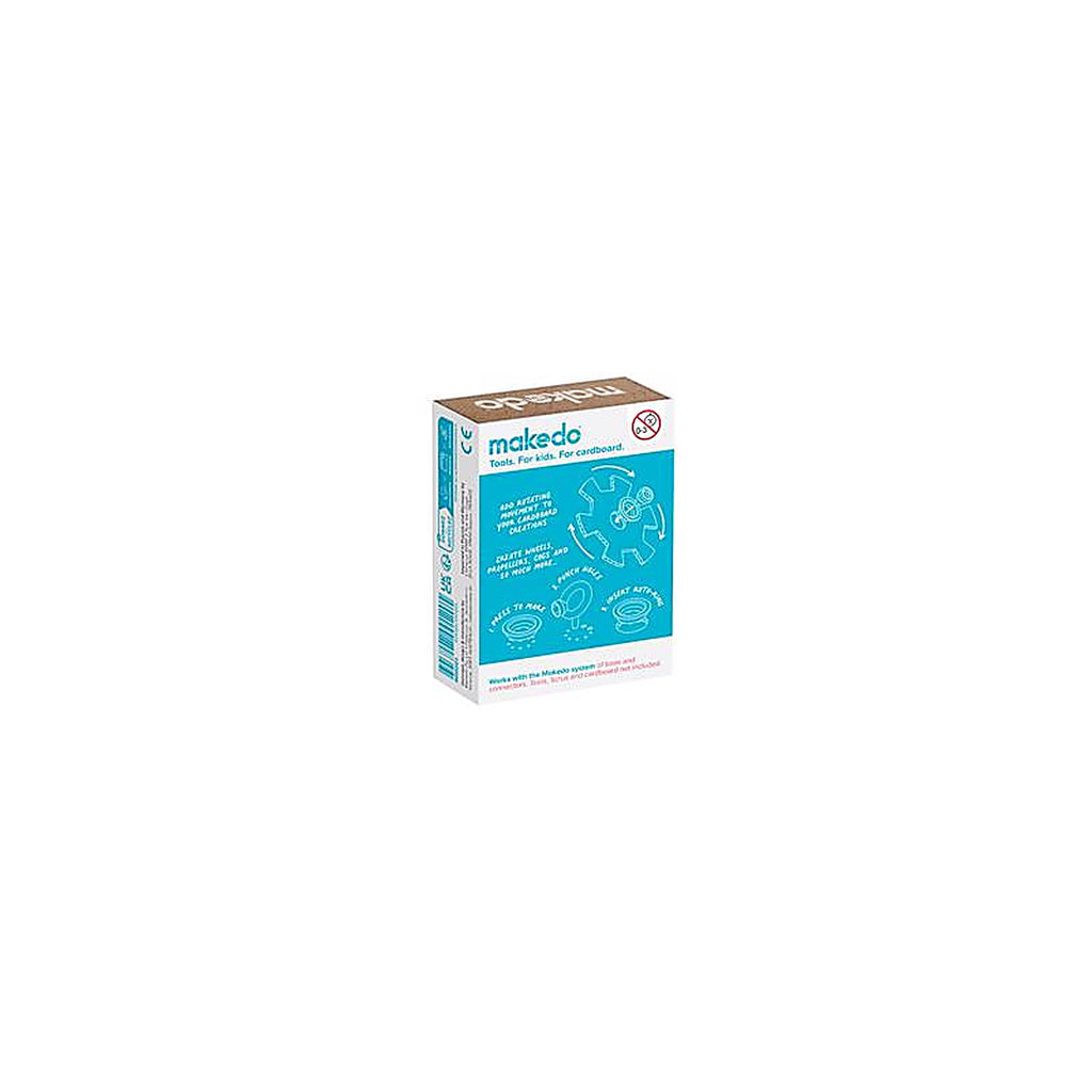 Makedo - MM001 - Roto Ring Construction Playset Blue/Grey 16 Piece