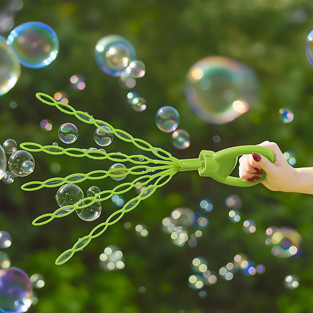 Maxx Bubbles - 470445 - 5-In-1 Bubble Wand Green