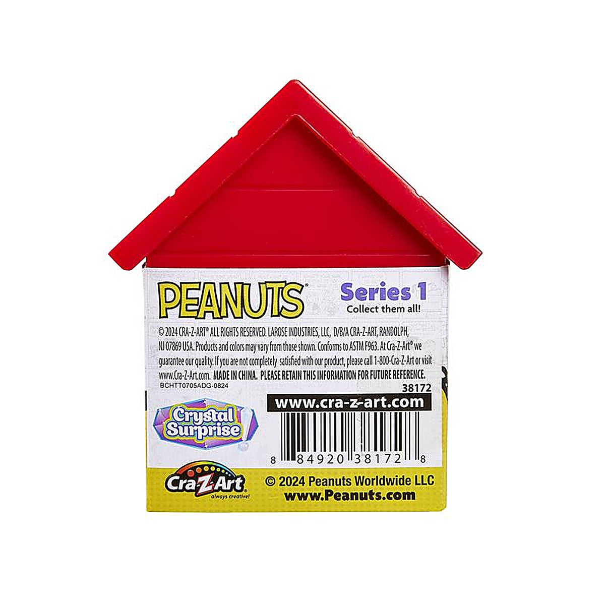 Cra-Z-Art - 38172PDQ-8 - Peanuts Crystal Surprise Dog House and Figure Toy