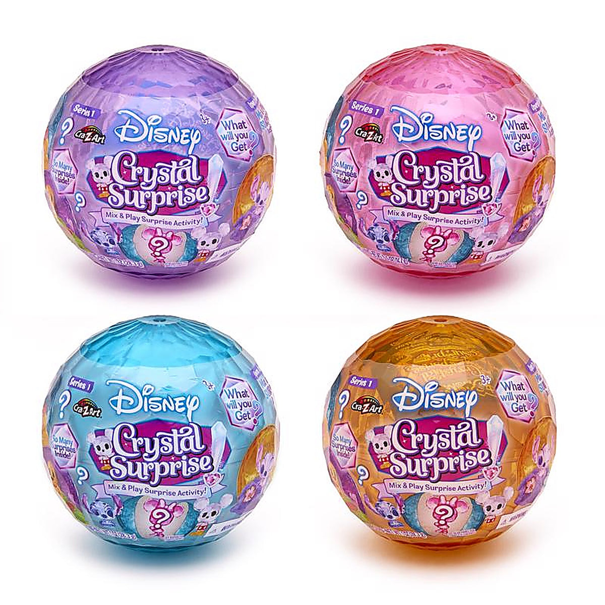 Cra-Z-Art - 36808PDQ-16 - Disney Crystal Surprise Color Change Ball