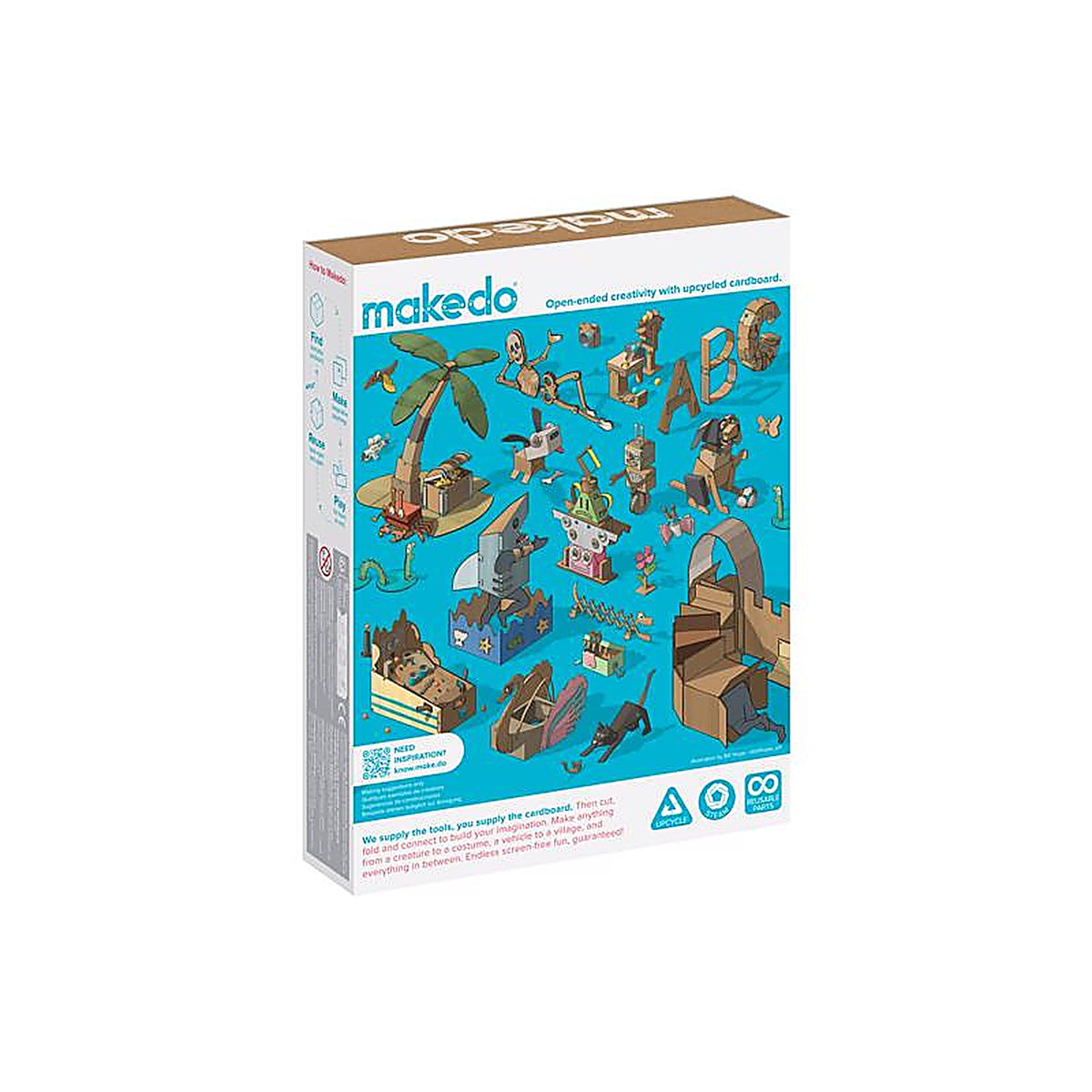 Makedo - A0050 - Explore Kit for 1 to 2 Makers Construction Playset 50 Piece