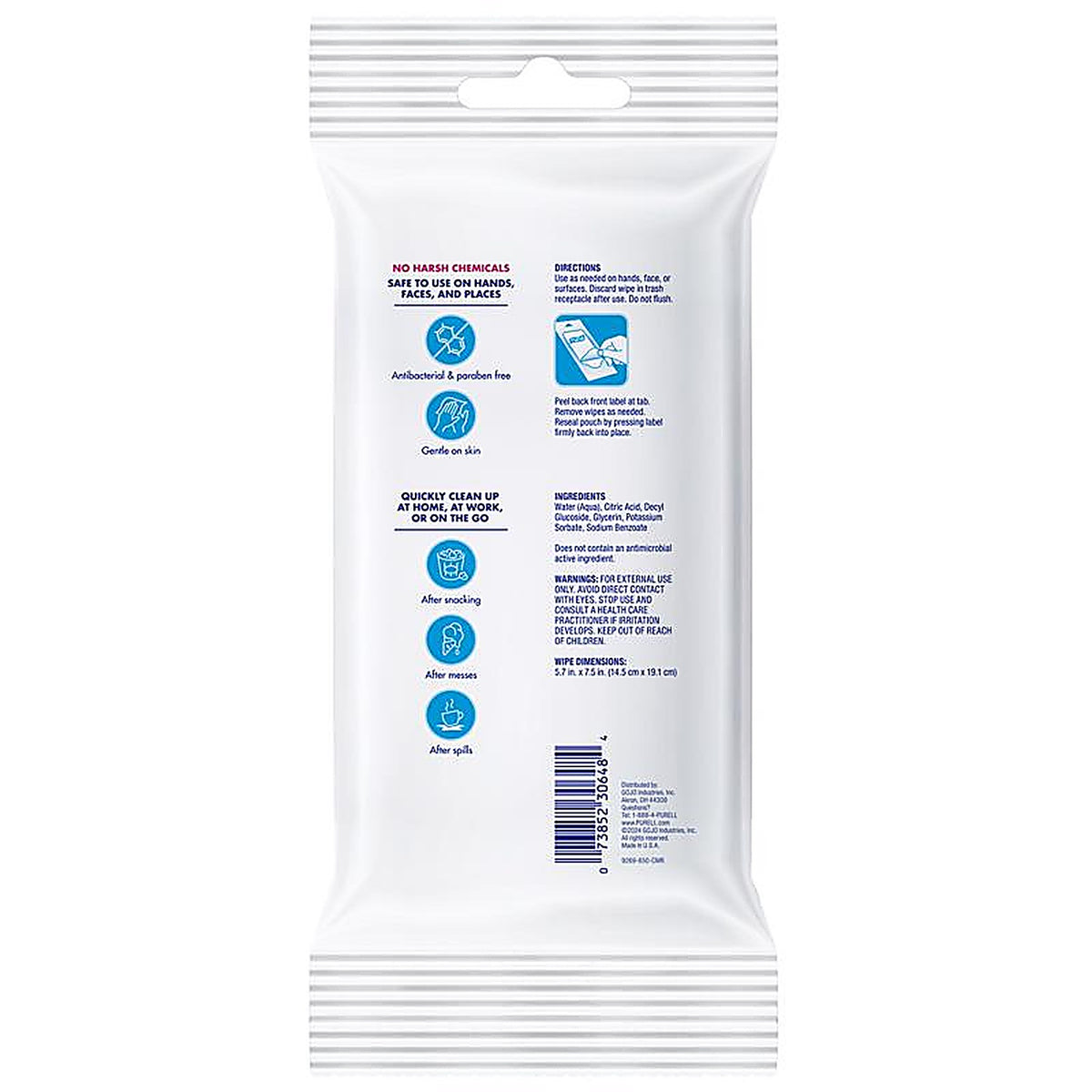 Purell - 9269-12-CMR - Fresh Scent Wipes Hand Sanitizing Wipes 20 Wipes