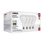 Satco - S11781 - Br40 E26 (Medium) LED Bulb Tunable White/Color Changing 75 Watt Equivalence 4 Pack