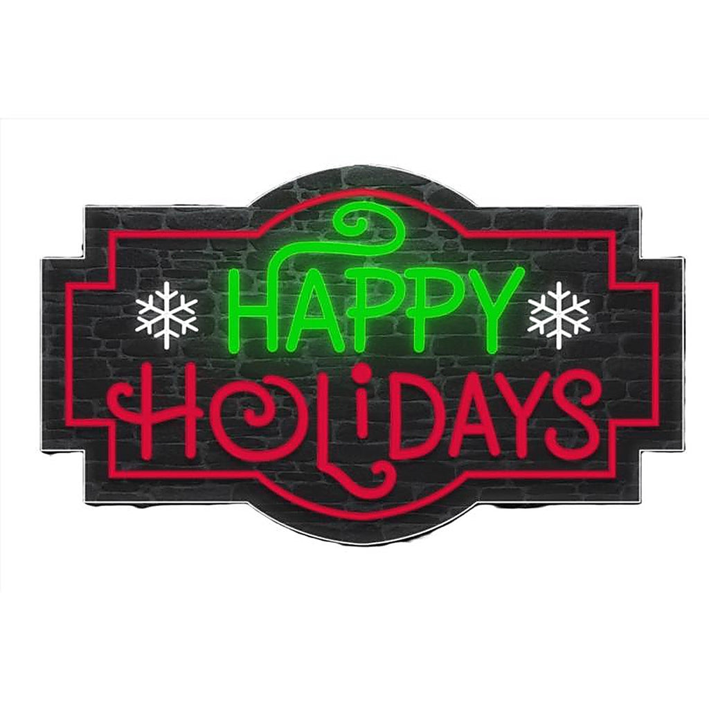 Luxe Light Decor - LCJSB-20 - Happy Holidays LED Happy Holidays Hanging Decor