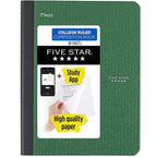 Five Star - 850065 - 8 In. W X 0.33 In. L Assorted Composition Book