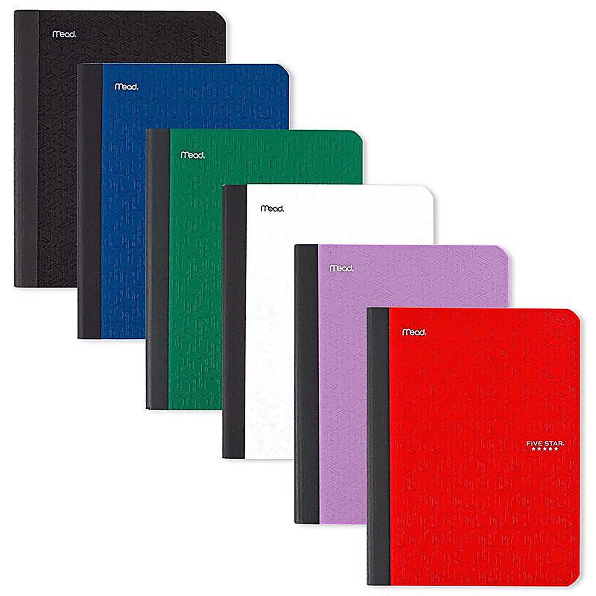 Five Star - 850065 - 8 In. W X 0.33 In. L Assorted Composition Book