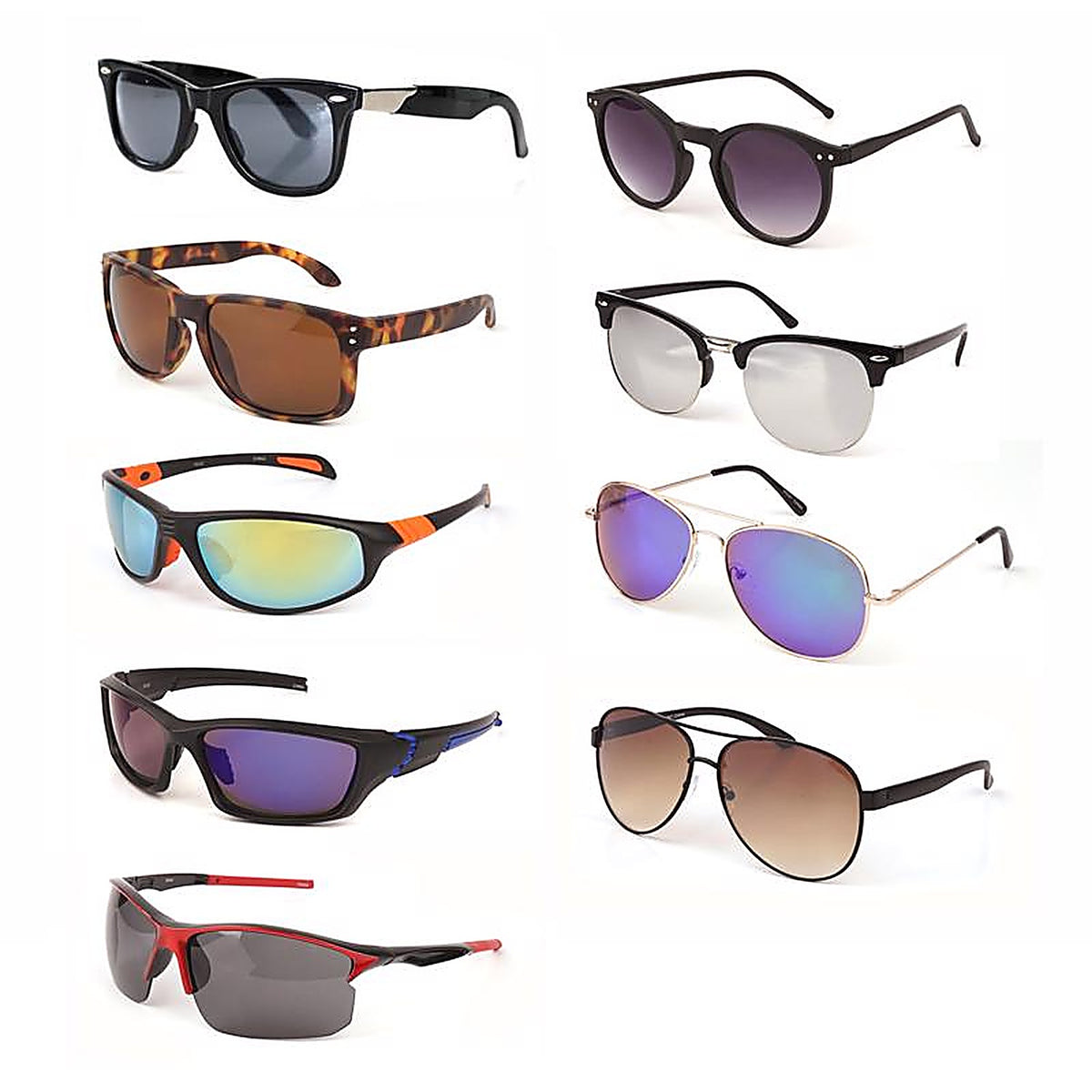 Diamond Visions - 11-4055 - Unisex Assorted Frame Assorted Lens Sunglasses